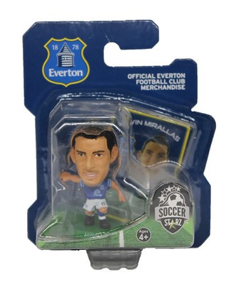 Signierte Blisterpackung Kevin Mirallas Figuren Everton Football Club Spielerfigur
