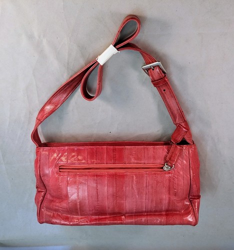 Lee Sands Genuine El Skin Pink Shoulder Handbag New - Picture 1 of 7