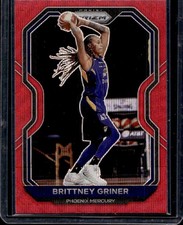 Brittney Griner 2021 Panini Prizm WNBA #31 Red Ruby Wave