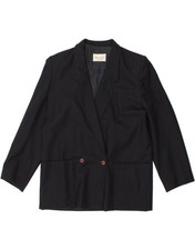 BRIAN TUCKER Womens Double Breasted Blazer Jacket UK 16 Large Navy Blue BA06