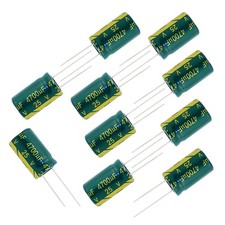 10pcs 6.3V to 450V 1uF to 22000uF LOW ESR Radial Electrolytic Capacitor