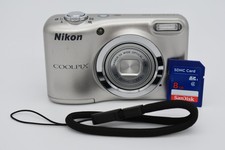 Nikon Coolpix A10 Silver Compact Digital Camera 16.1MP 5x Zoom Bundle - Tested