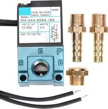 Electronic Boost Controller, 3 Port Control Solenoid Valve DC 12V Blue 