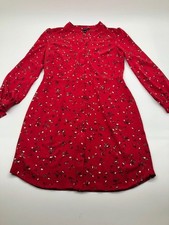 Banana Republic Red Floral Dress - Size 10