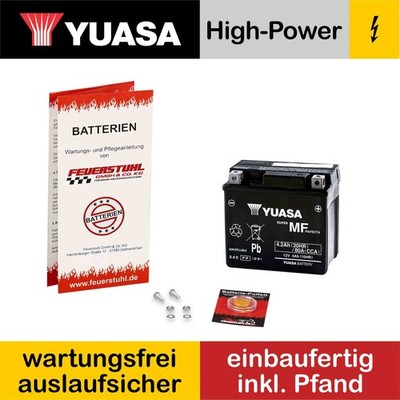 E-Ton Viper 70 RXL, 2009-2013, Batterie YUASA, wartungsfrei (inkl. 7,50  Pfand)