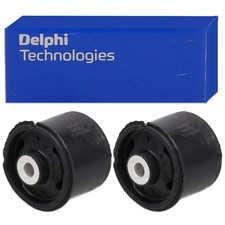 2x DELPHI Achskörperlager Gummilager Achslager für FORD FIESTA 6 hinten 1805815