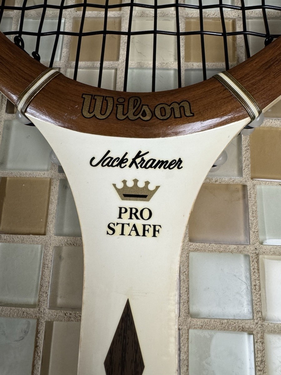 Vintage Wilson Jack Kramer Pro Staff Wooden Tennis Racket 4 1/8
