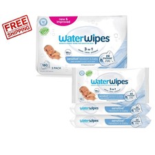 Sensitive Baby Wipes, 180 Count 3 Packs - Pure, Gentle Hypoallergenic