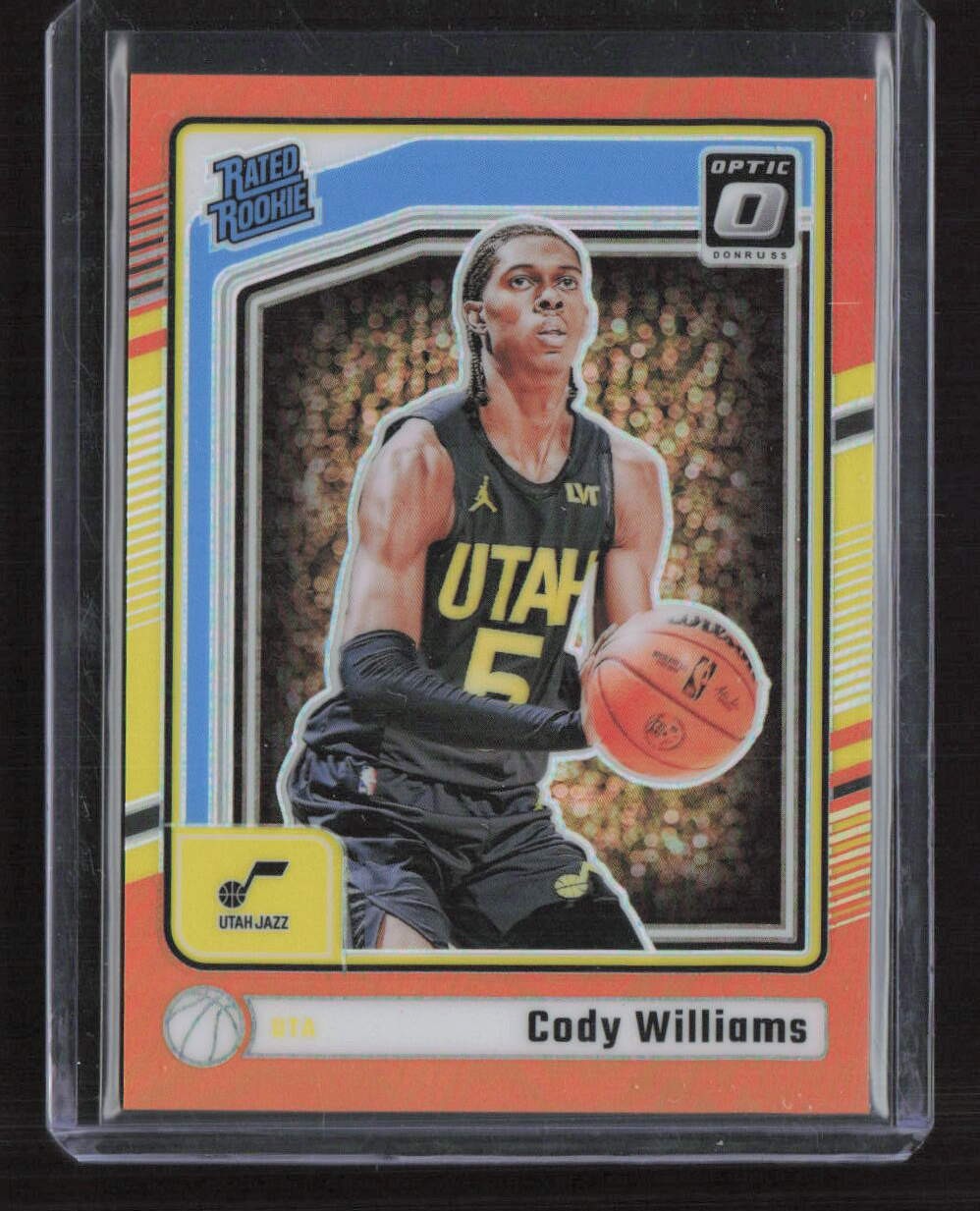 2024-25 Donruss Optic #298 Cody Williams Orange #/175