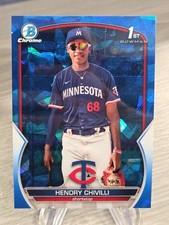 Hendry Chivilli 2023 Bowman Chrome Sapphire Edition 1st Bowman #BCP-236 Twins