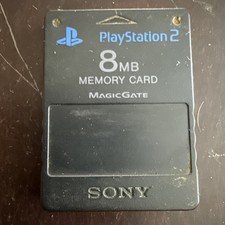 Original Sony 8MB Memory Card MagicGate Black for PlayStation 2 SCPH-10020