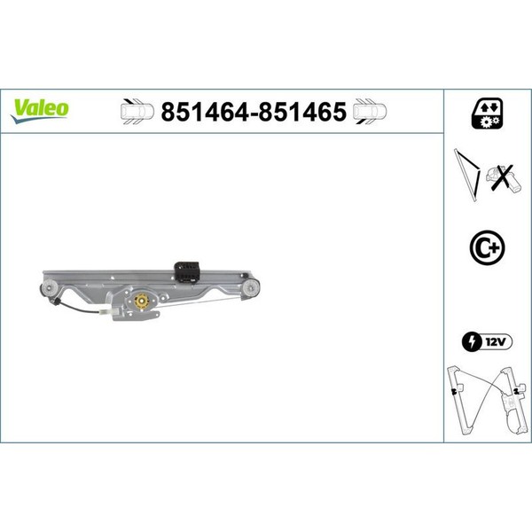 Valeo 851464 Fensterheber FüR BMW 5 E60 E61-image