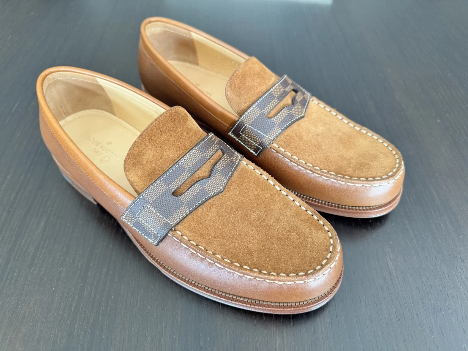 LOUIS VUITTON TRAINER Mocassini uomo Louis Vuitton «Sorbonne» scamosciati taglia UK 7 EU 41 US 8 **NUOVI**