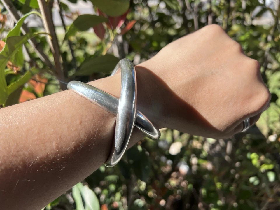 Браслет-манжета Simon Sebbag из стерлингового серебра 925 пробы с гальваническим покрытием 38 грамм - Изображение 3 из 4