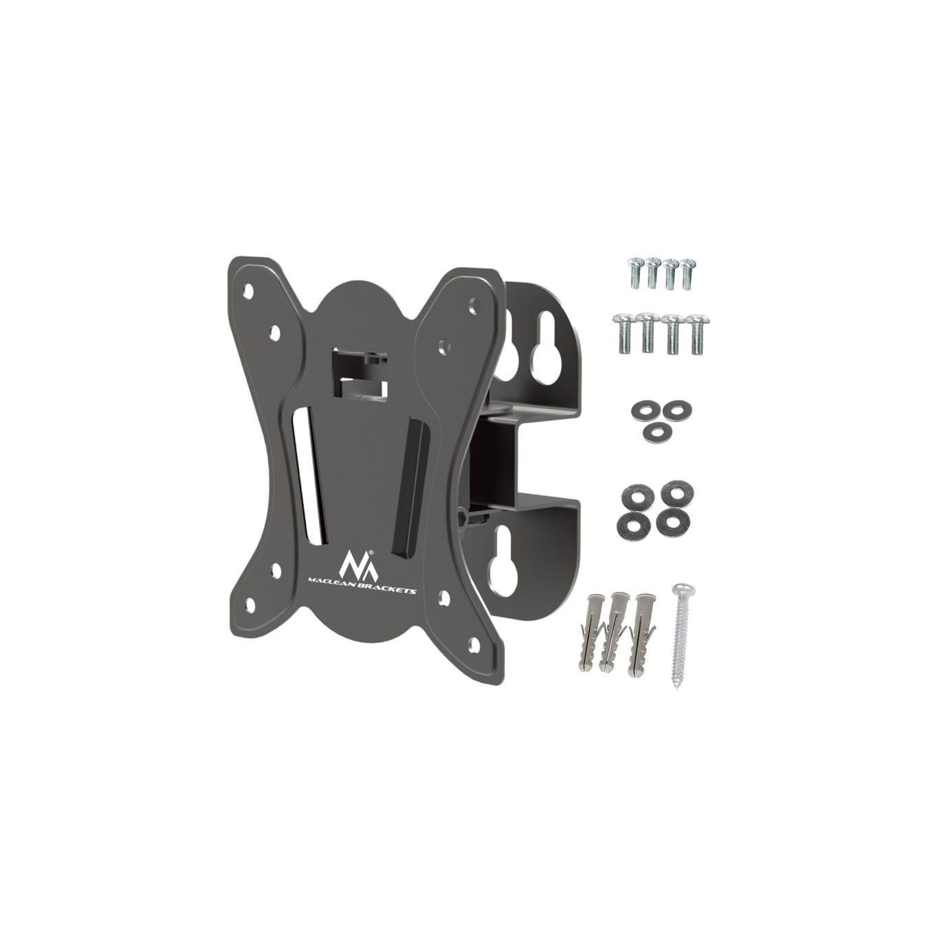 Non Communiqué Noir Support Maclean Pour Tv Ou Moniteur, Max. Vesa 100X100, 13-32, 30Kg, Mc-415 - Image 2