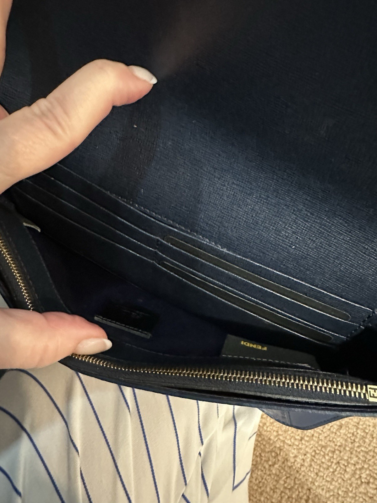 Fendi Python Envelope Clutch - image 4