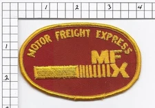 Motor Freight Express trucking company patch