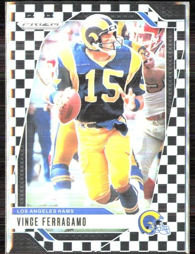 2024 Panini Prizm #174 Vince Ferragamo Black and White Checker