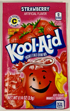 Kool-Aid Strawberry Soft Drink Mix Caffeine Free 0.14 oz Packet