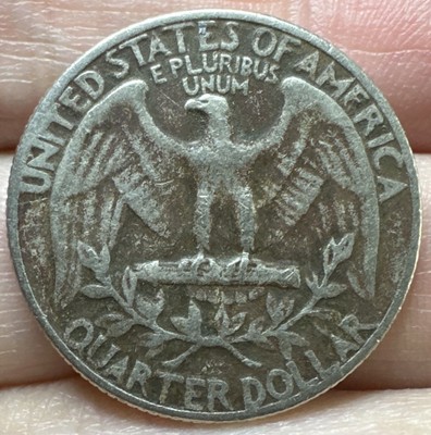 1967 Washington Quarter Annealing Error BLACK BEAUTY **NICE TONE