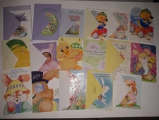 Easter Lot Of 17 Vintage Greeting Cards Easter Cards NEW / UNUSED 