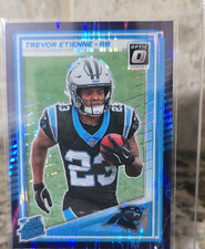 2025 Panini Donruss Optic Purple Shock Rookie Prizm Trevor Etienne #222 Carolina