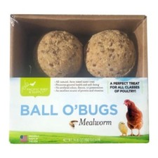 Pacific Bird & Supply Ball O Bugs Mealworm Chicken Treat 4
