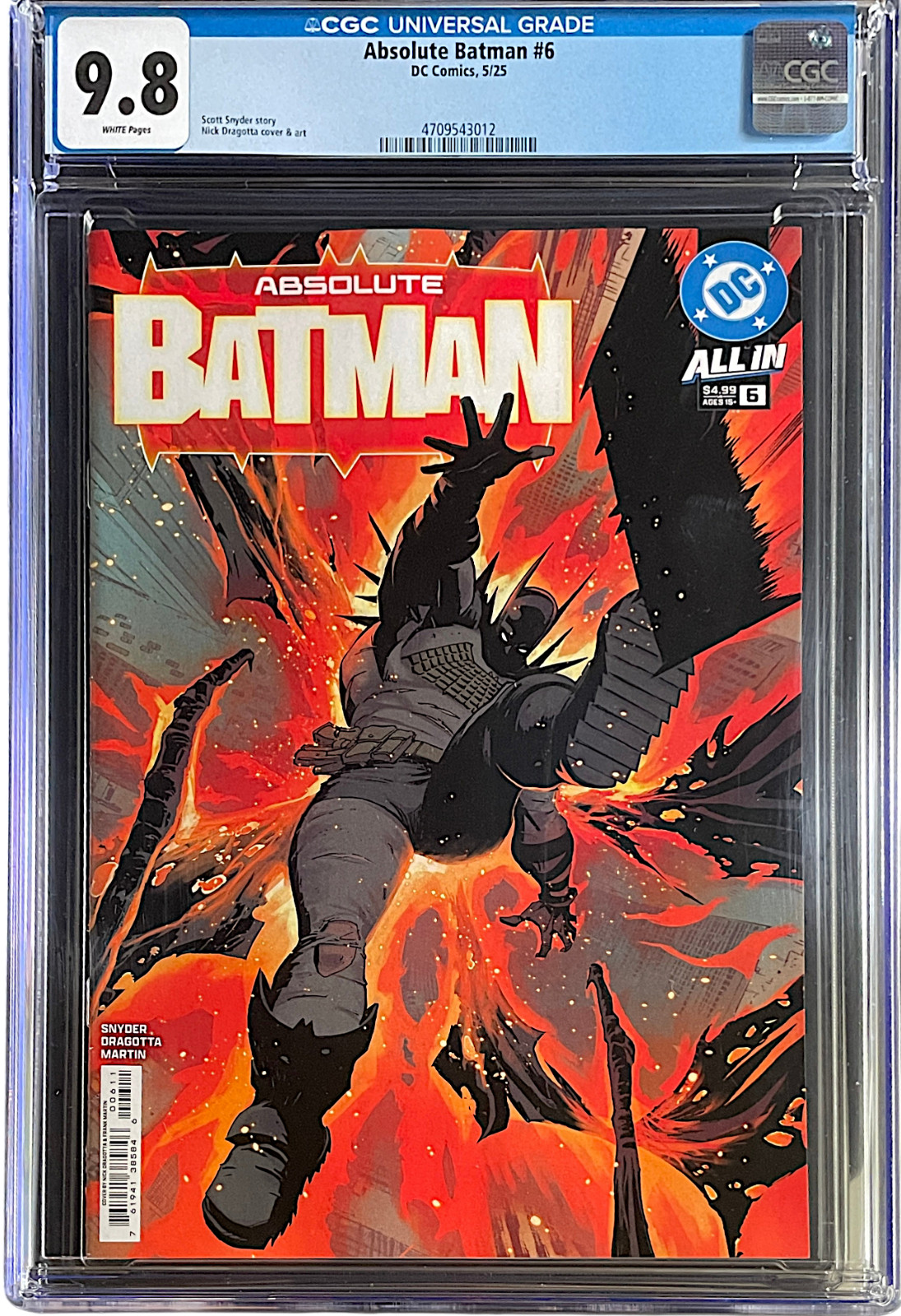 アメコミリーフ Batman #6 CGC 9.6 Absolute Batman #6 Value - GoCollect