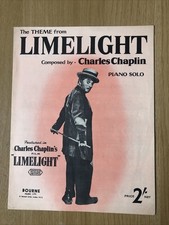 SHEET MUSIC THE THEME FROM LIMELIGHT PIANO SOLO CHARLES CHARLIE CHAPLIN