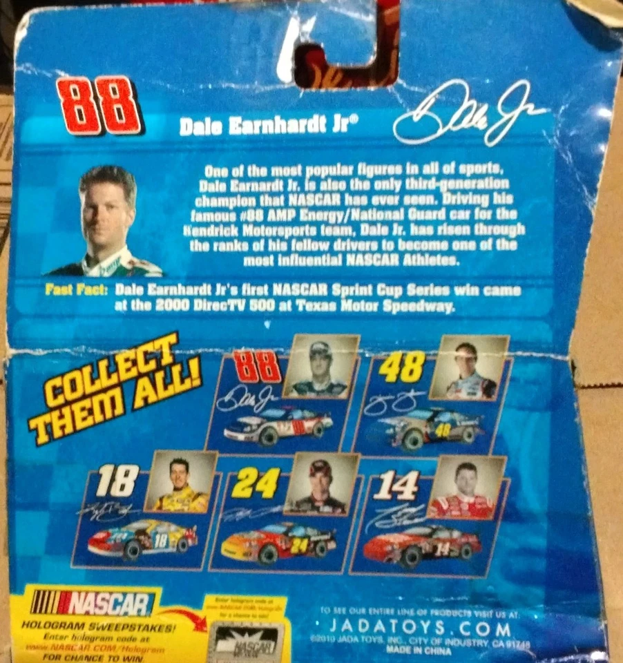 Dale Earnhardt Jr NASCAR 88 电动拉回 MTN Dew 放大器 2010 全新未拆封  — 第 2/2 张图片