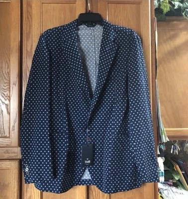 Tombolini Zero Gravity Blazer 50R Men s Italy Navy Lightweight Sport Coat