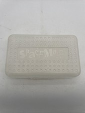 Spacemaker Space Maker Classic Pencil Case Crayon Box Clear Frosted - Vintage
