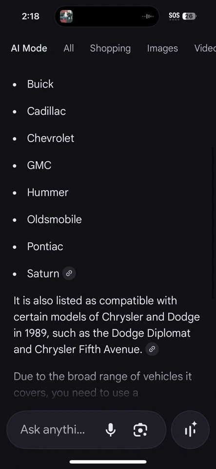 Filtro de combustible ACDelco GM GF480 NOS 1975-1988 Dodge Chrysler Plymouth 25055048 Foto 3 de 4