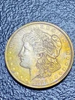 S20 💎 Estate Find AU+ 1921 $1 Morgan Silver Dollar NT NEON TONING