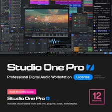 Studio One Pro 7 Perpetual License & 12 Months Studio One Pro+ Access Key � Musi