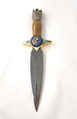 Al Agnew Legend of The Wolf collectors knife Decor Dagger Vintage Franklin Mint