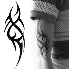 2020 Hot Black Temporary Tattoo Body Art Tattoos 3D Waterproof Sticker Arm  leg