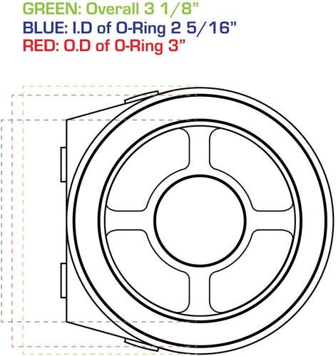 Glowshift Oil Filter Sandwich Plate Thread Adapter - 3/4-16 Thread - Install - Picture 5 of 12