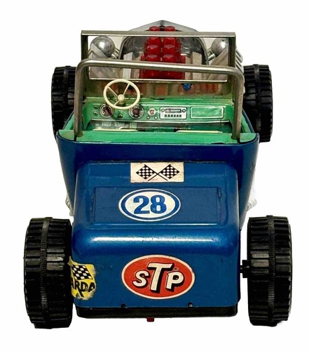 Vintage 1954 Tin Hot Rod T Bucket Bump & Go “As Is” 10.5”L (H) - Picture 4 of 6