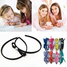 8 Pieces Women Girl Satin Fabric Cove Anti-slip Ribbon Headbands Hair Bands Lots