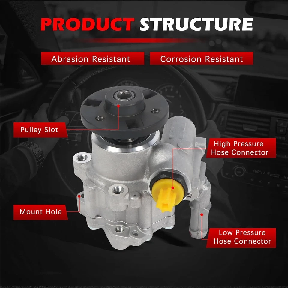Bomba de dirección asistida 21-110 para BMW 135is 135i X1 335i 335is 335xi 3,0 L 2007-2013 Foto 4 de 4