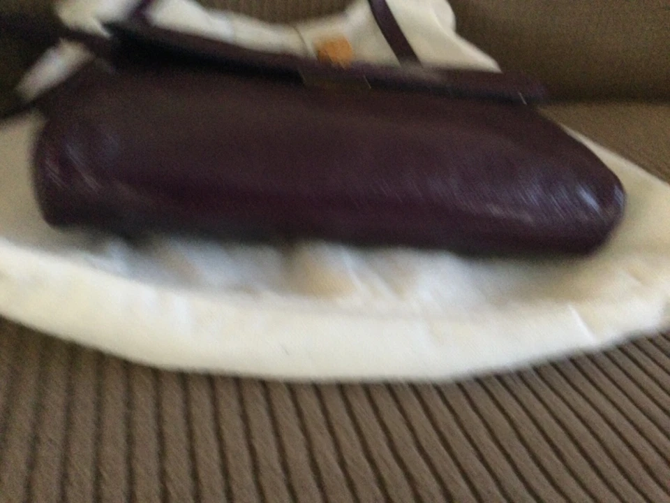 Furla Leather Crossbody Bag Purple Genuine Leather Classic w/ Original Dust Bag - Image 3 of 4