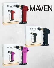Maven VOLT Premium Handheld Single Jet Flame Butane Torch Lighter