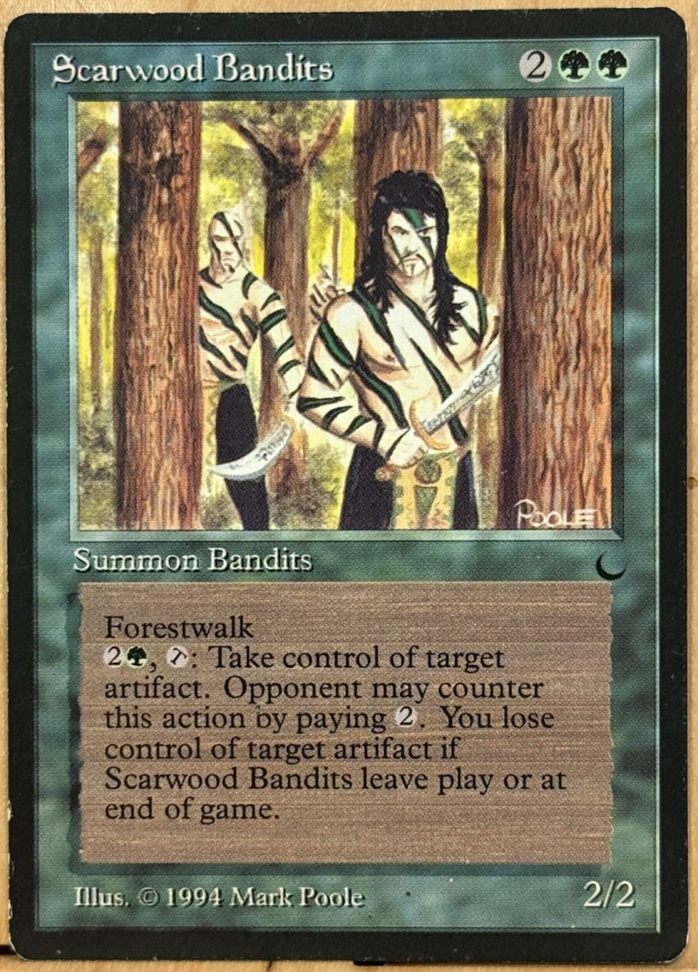 LIMITED EDITION The Dark Vintage MtG Scarwood Bandits Unplayed NM
