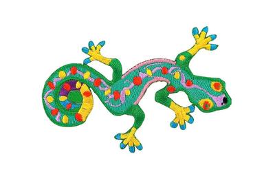 Aufnäher Flicken Bestickt Flagge Backpack Gecko Salamander Lizard Aufbügelbar R1