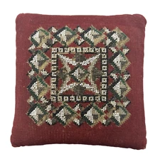 Large Victorian Beaded Hatpin Pincushion Seed Bead Design Firm Antique