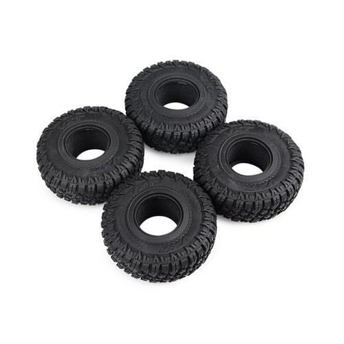 118MM 1.9" Rubber Rocks Tyres Wheel Tires For 1/10 RC Rock Crawler Axial SCX10 - Picture 3 of 7