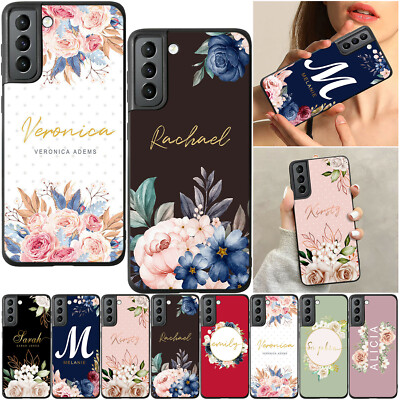 Phone Case For Samsung Galaxy A05S A14 A34 A15 S24 S23 Flower Personalised Cover