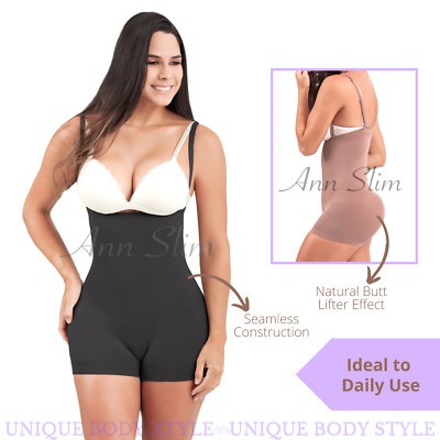 Women's Tummy Control Body Shaper Fajas Colombianas Levanta Cola Ann Slim TJ04L8