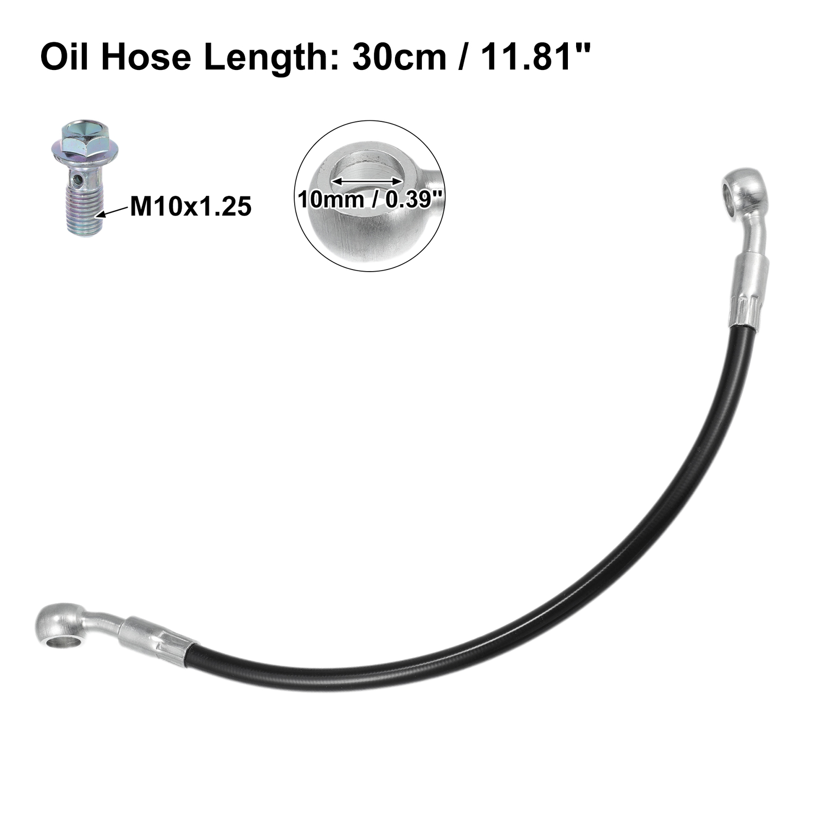 Universal Piece of 1 Brake Hose Motorcycle Hydraulic Brake Line Oil Hose Pipe eBay